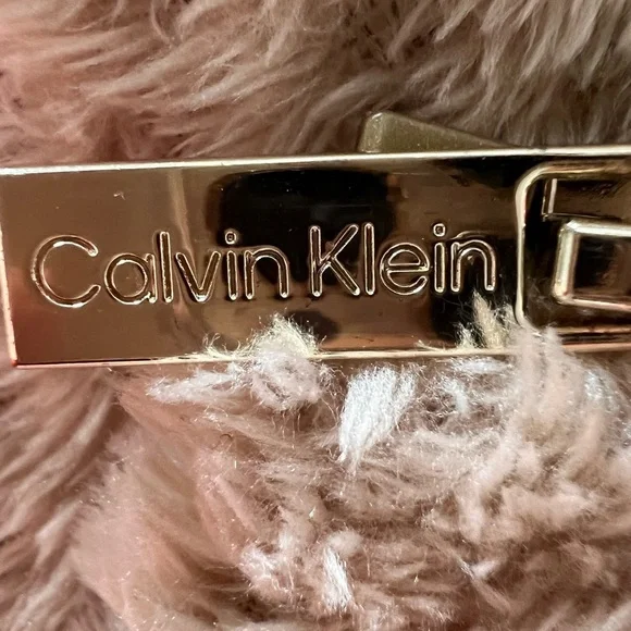 Calvin Klein Beige Teddy Jacket-S - Picture 3 of 10